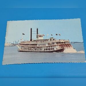 1970s New Orleans Paddlewheeler Natchez  Postcard Grant L Robertson